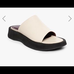 Staud Alpine Slides in Ivory